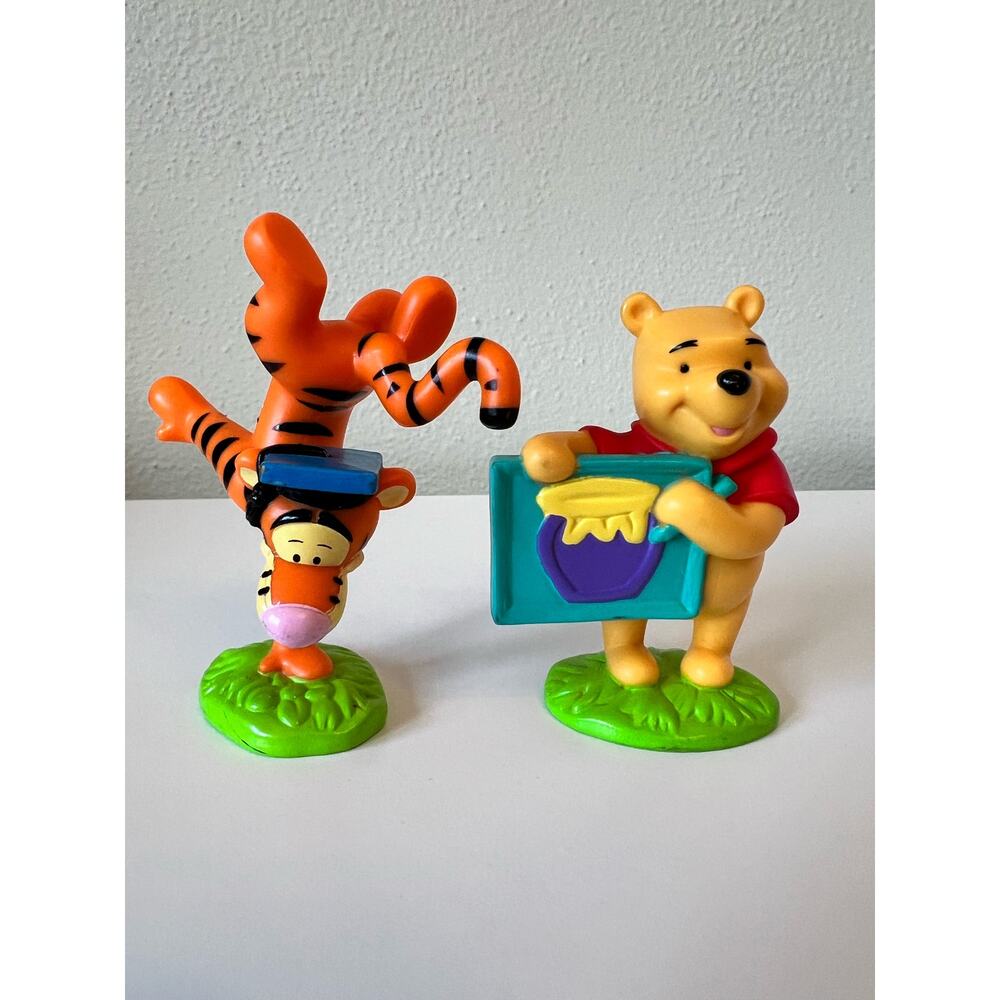 Disney 1999 Winnie the Pooh and Tiger 3 inch PVC Figure Lot